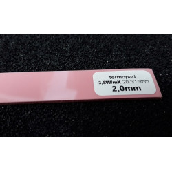 Termopad różowy 2mm 3,8W 200x15mm