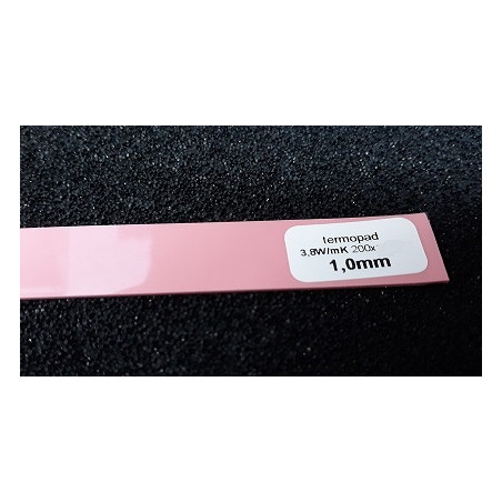 Termopad różowy 1mm 3,8W 150x20mm