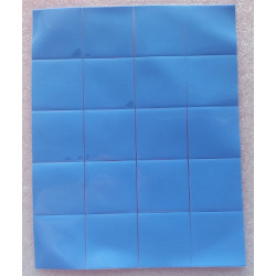 Termopad niebieski 0,5mm 1,2W-2W 20x20