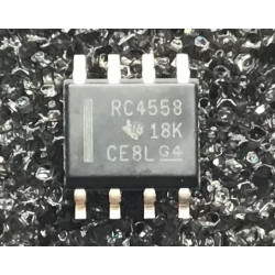 Układ scalony RC4558D Texas Instruments. Wzmacniacz operacyjny. Zdjęci nr 1.