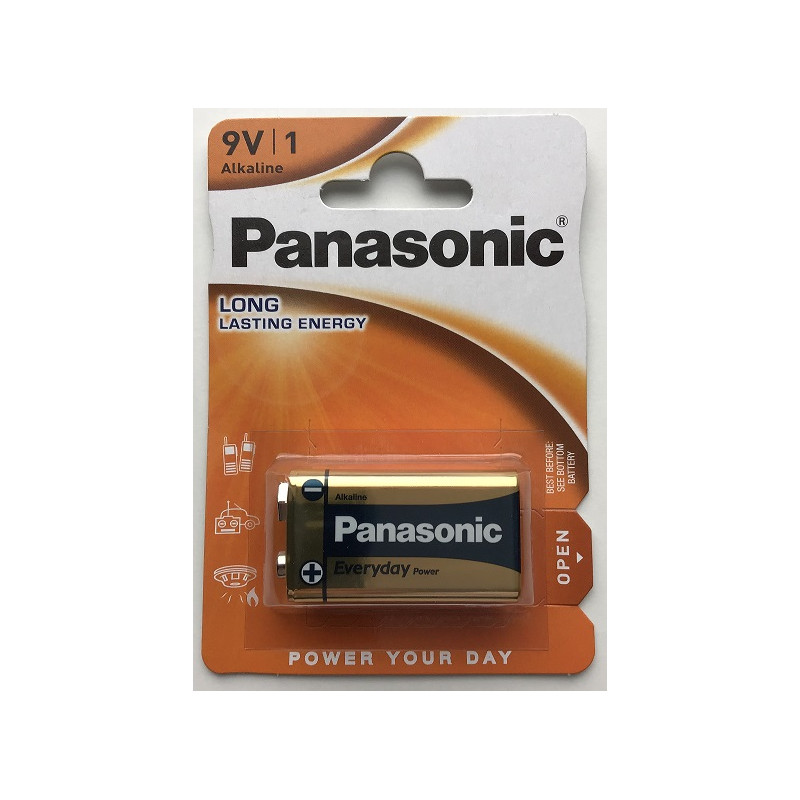 Bateria 9V Panasonic 6F22 6LR61 blister - zdjęcie nr 1