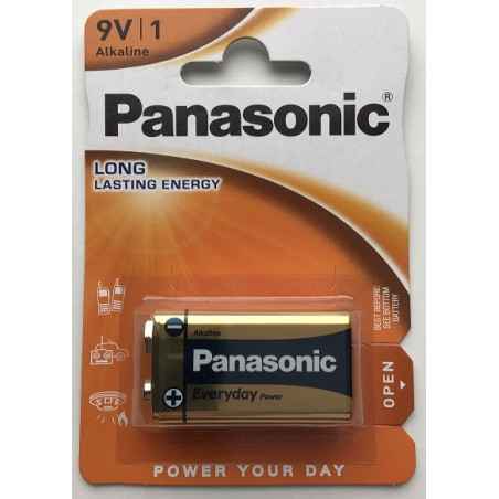 Bateria 9V Panasonic 6F22 6LR61 blister - zdjęcie nr 1