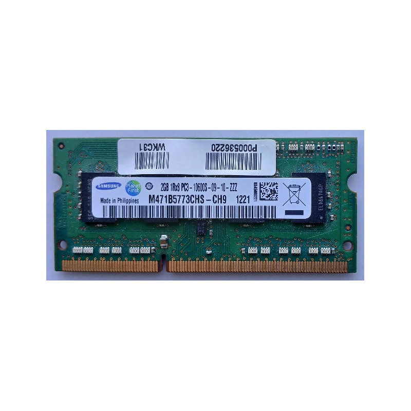 Pamięć 2GB Samsung 1Rx8 PC3-10600S-09-10-ZZZ