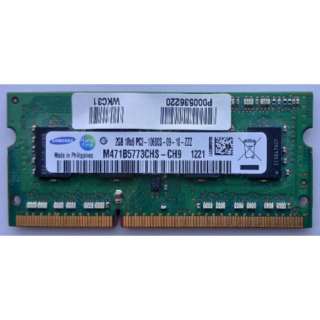 Pamięć 2GB Samsung 1Rx8 PC3-10600S-09-10-ZZZ