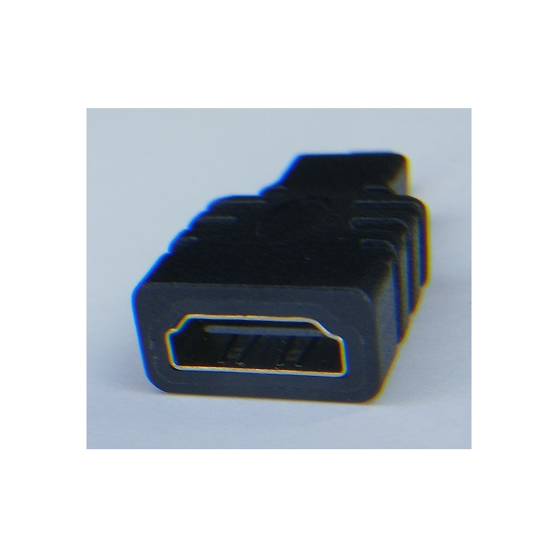 Adapter HDMI - MicroHDMI. Gniazdo żeńskie, wtyk meski.