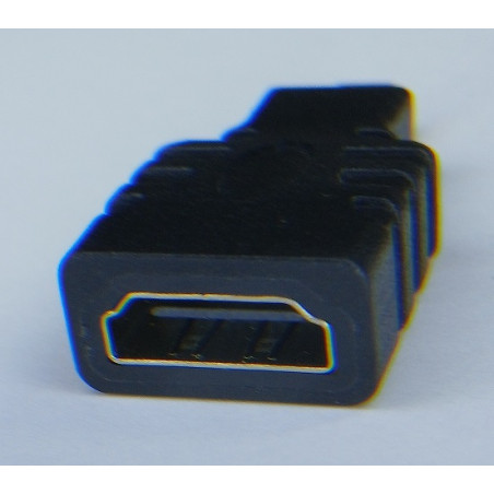 Adapter HDMI - MicroHDMI. Gniazdo żeńskie, wtyk meski.