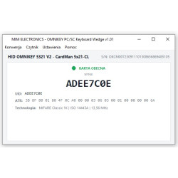 HID OMNIKEY PC/SC Keyboard Wedge 1.01
