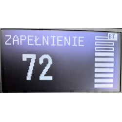 Passat B7 OLED OBD2 Bluetooth - stopień zapełnienia filtra DPF z wskaźnikiem graficznym, zapełnienie 72%