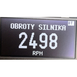 Passat B7 OLED OBD2 Bluetooth - informacja o aktualnych obrotach silnika 2498 RPM
