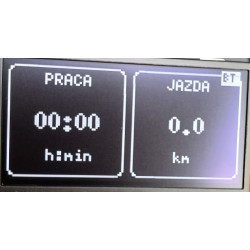 Passat B7 OLED OBD2 Bluetooth - informacja o czasie jazdy i przejechanych kilometrach od uruchomienia silnika