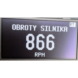 Passat B7 OLED OBD2 Bluetooth - informacja o aktualnych obrotach silnika na biegu jałowym 866 RPM