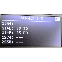 Passat B7 OLED OBD2 Bluetooth - informacja o danych z menu serwisowego strona 1