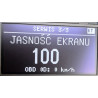 Passat B7 OLED OBD2 Bluetooth - informacja o ustawionej jasności ekranu - możliwa płynna regulacja