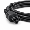Kabel zasilający UK BS1363 – IEC C5 koniczynka / Mickey Mouse - wtyczka koniczynka