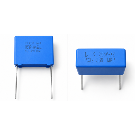 PILKOR PCX2 339 1µF 305V AC X2 MKP Kondensator przeciwzakłóceniowy