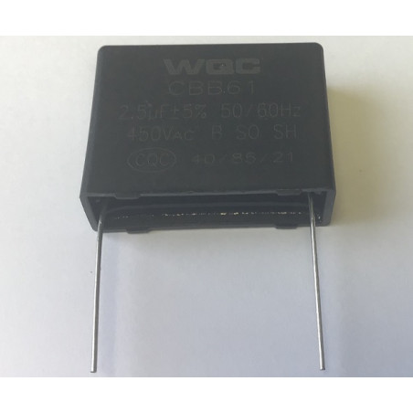 Kondensator 2,5uF 450VAC WQC widok 1